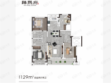 臻熙府四房129㎡户型户型图