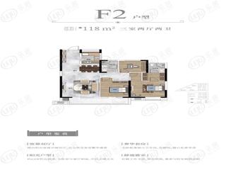 金地云栖天悦国投襄阳院子F2户型图