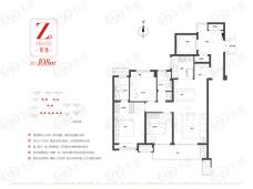 保利万科时代之光|景城3室2厅2卫户型图