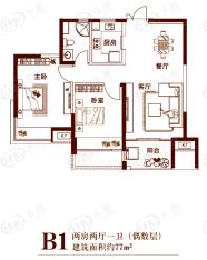 广宇·西城美墅西城美墅B1户型户型图