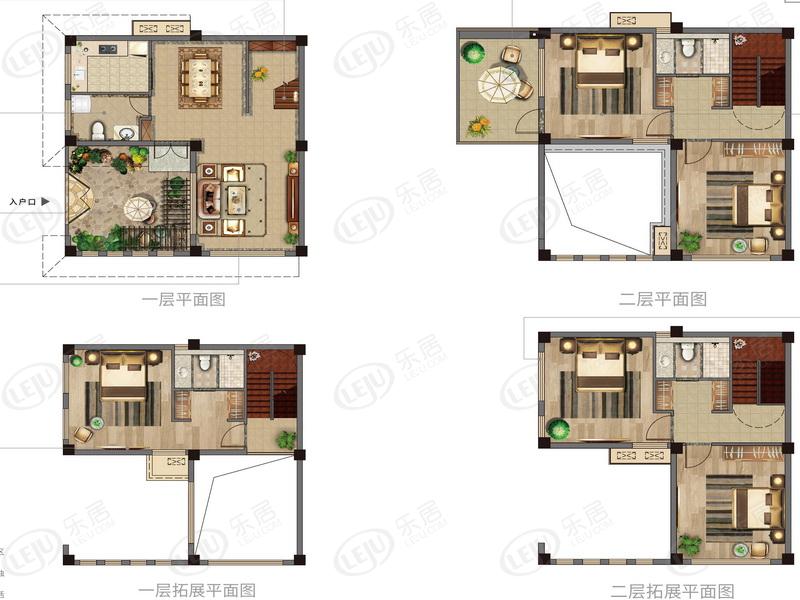 汉南铂悦中心 户型建面约47~76㎡