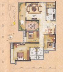 碧桂园城市花园4室2厅2卫户型图