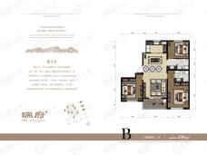 福瀛·天麓湖3室2厅2卫户型图