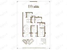 中海寰宇天下D3-89平户型户型图