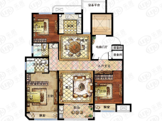 腾飞·洪河富贵3室2厅2卫户型图