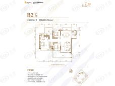 华润九里一期3室2厅2卫户型图