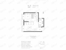 新城长风悦府1室1厅1卫户型图