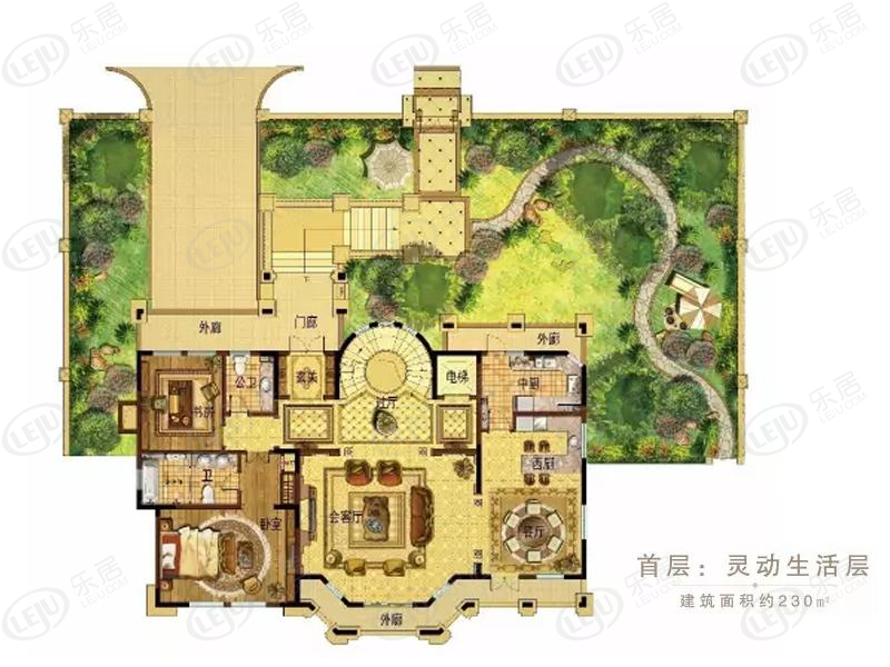 奎文虞园户型解密 建面为772 ㎡