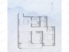 海信花街小镇2室2厅1卫户型图