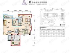 凯蓝滨江名门4室2厅2卫户型图