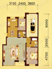 盈胜毓园盈胜毓园花园跃层一层两室一厅两卫237㎡户型图户型图