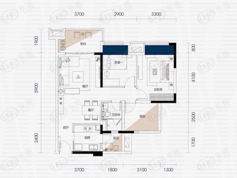 世茂福晟钱隆御府住宅,商铺户型介绍