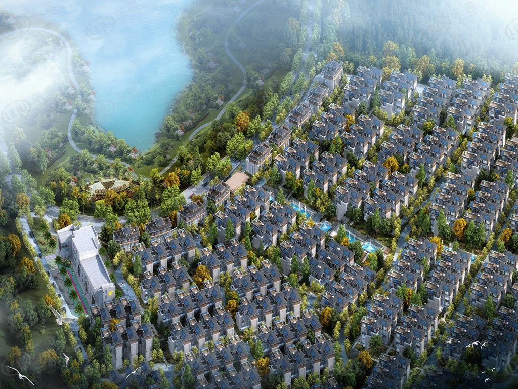 呈贡鸿基云玺台，位于云南省昆明市经开区辰逸路果林湖旁。