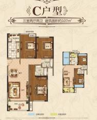 万达华城万达华城二期东组团 C户型户型图