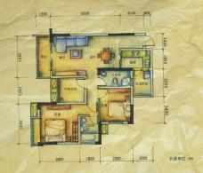 天景美梦城真房型: 一房;  面积段: 35.4 －49.41 平方米;户型图
