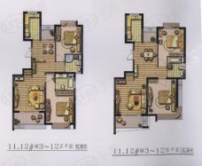 南方城一期房型: 二房;  面积段: 105 －120 平方米;
户型图