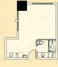 鸿旭豪苑1室1厅1卫户型图