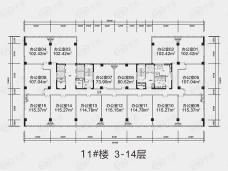 绿地中部创客天地1室户型图