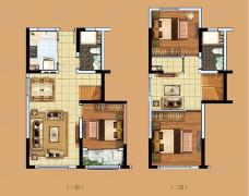 五矿晏山居3室2厅2卫户型图