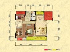 康城江山一品D1户型户型图