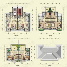 海城碧桂园未来城双拼美墅B5a-2套内建筑面积为236.78平户型图
