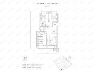 前川中梁首府7号楼B户型户型图