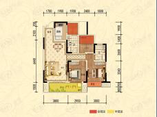 康城江山一品A1户型户型图