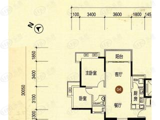 珠水豪庭8/9/11座 04单位户型图