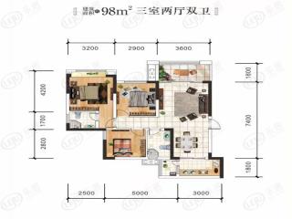 恒大滨江左岸·澜庭D1户型图