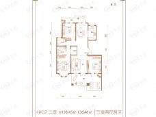 宝晟蓝庭C2户型户型图