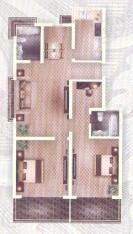兴贤公寓3室2厅2卫户型图