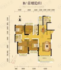 丰升德润4室2厅2卫户型图