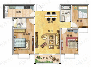 光武帝城B户型户型图