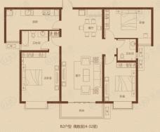 大曌国际广场B2户型 偶数层户型图