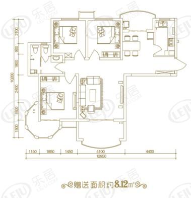 航天新城三居室户型公布  看看是否是您的需要？