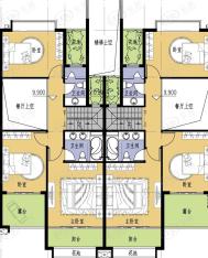 瀛通金鳌山公寓叠加别墅4层户型图