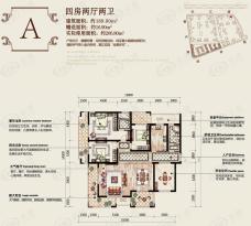 滨江六合盛世4室2厅2卫户型图