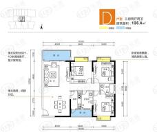 i尚国际3室2厅2卫户型图