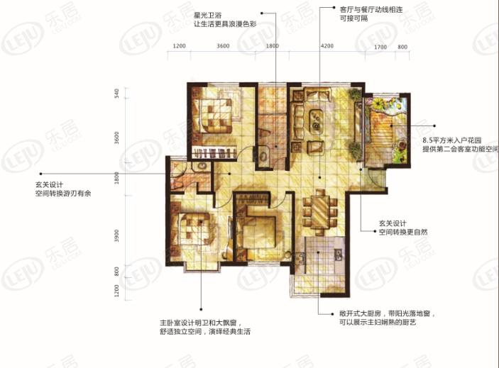 松原前郭尔罗斯蒙古族自治县东镇国际城 户型面积50.94~138㎡