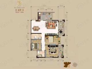 麒龙畔山华庭户型C2户型图