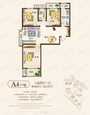 正商城3室2厅1卫户型图