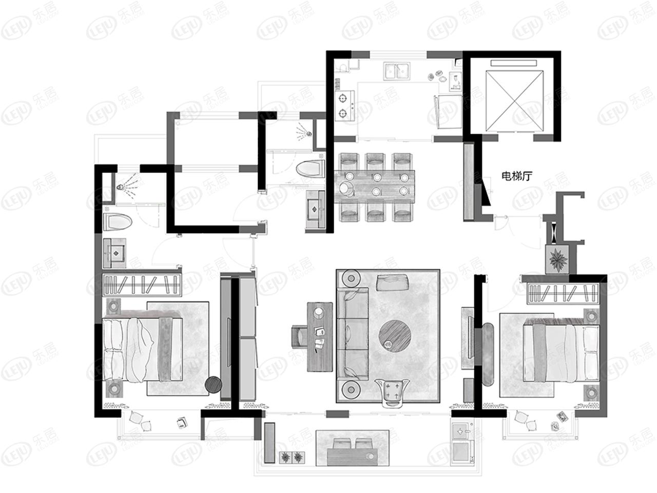 万科翡翠铂樾住宅户型介绍