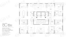 中鹰黑森林11号8号楼C户型图户型图