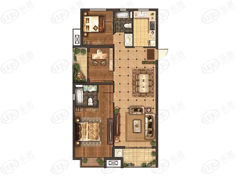 最近报价！新建桃花源筑88~155㎡房源约6000元/㎡起