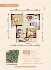 丰泰卡地亚湾4室2厅2卫户型图