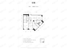 招商津湾天玺3室2厅3卫户型图