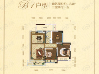 鸿山·金域翡翠B1户型图