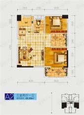 新南天古汉国际广场3室2厅1卫户型图