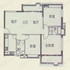 罗马家园3室2厅1卫户型图