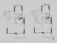 龙湖春江天越叠墅二层户型户型图